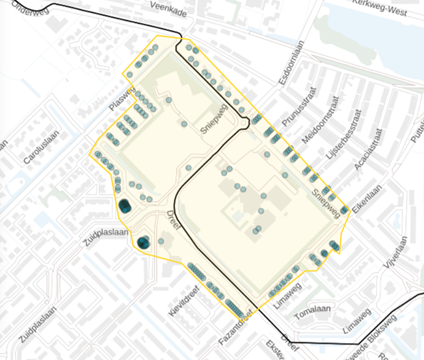 Figuur 1 Verspreidingsgebied informatiebijeenkomst